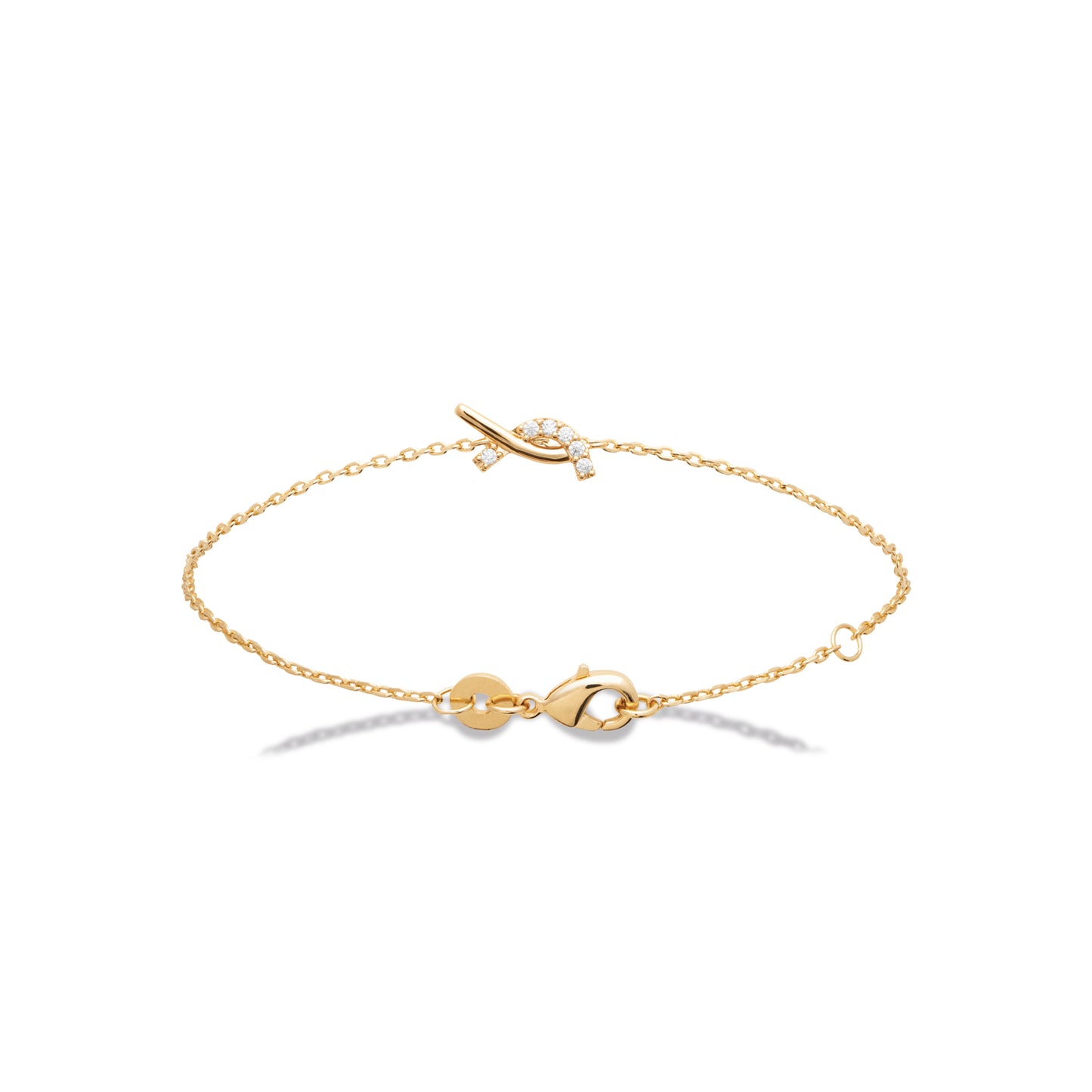 Гривна с две позлатени топчета